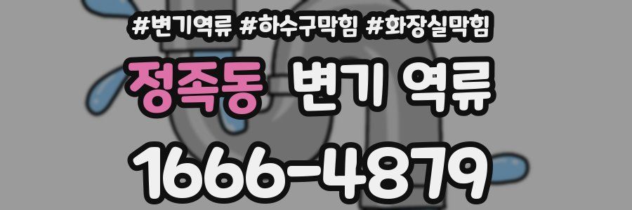 정족동 변기 역류