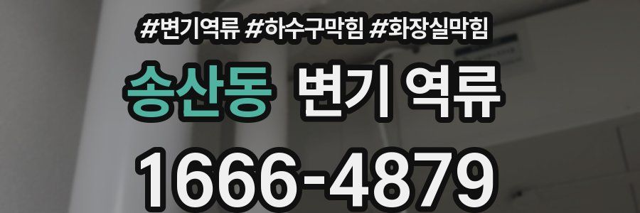 송산동 변기 역류