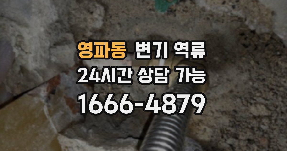 영파동 변기 역류