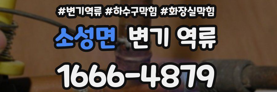 소성면 변기 역류