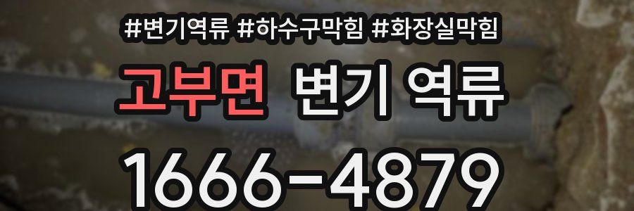 고부면 변기 역류