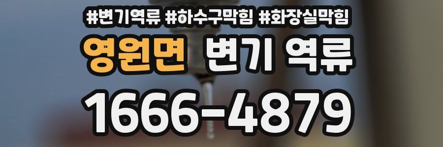 영원면 변기 역류