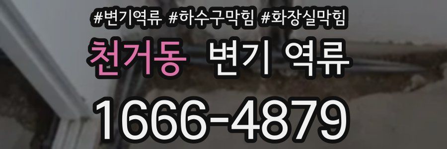 천거동 변기 역류