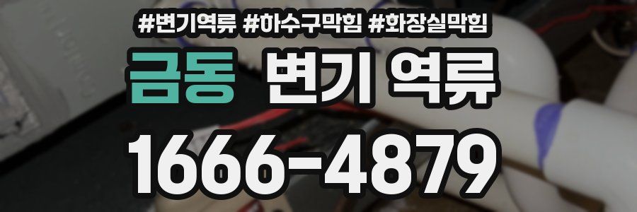 금동 변기 역류