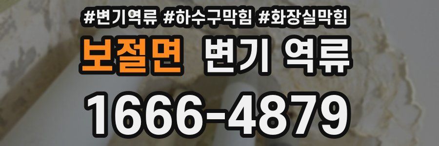 보절면 변기 역류