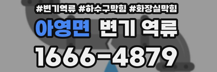 아영면 변기 역류