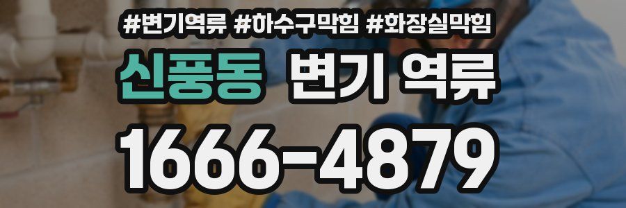 신풍동 변기 역류