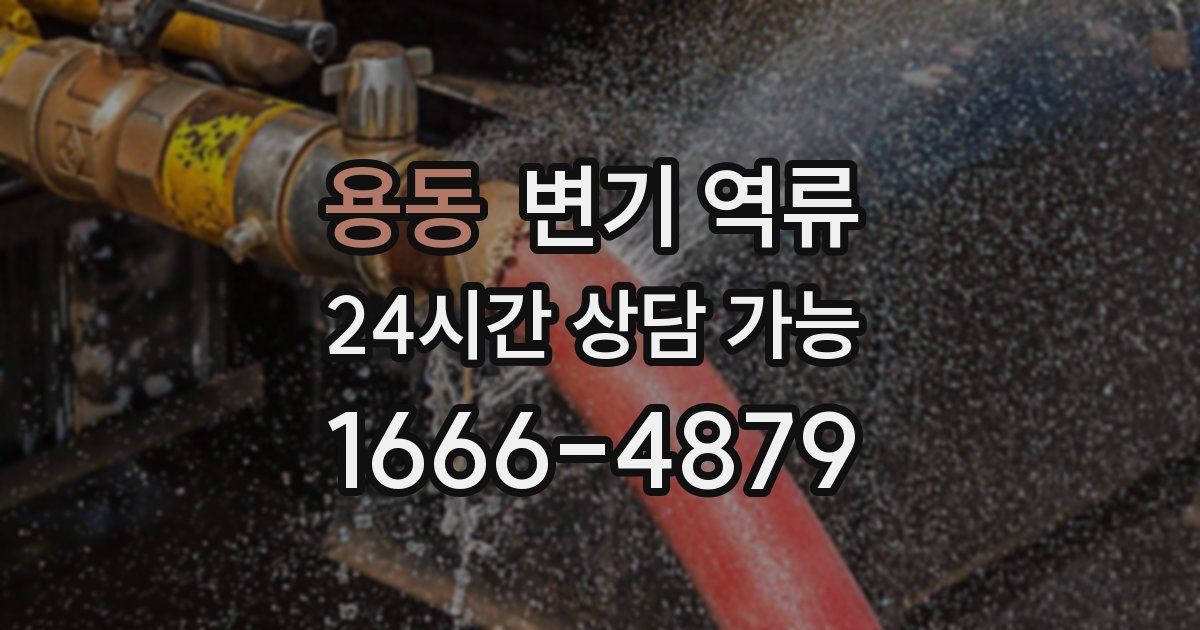 용동 변기 역류