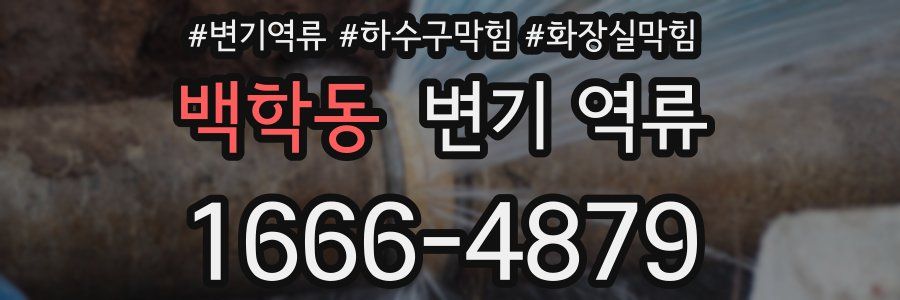 백학동 변기 역류