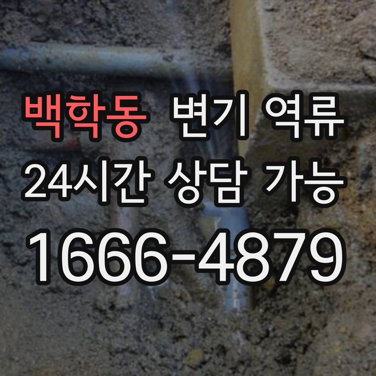 백학동 변기 역류