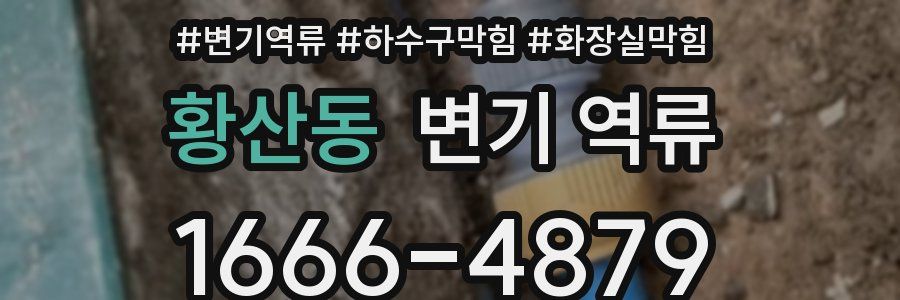 황산동 변기 역류