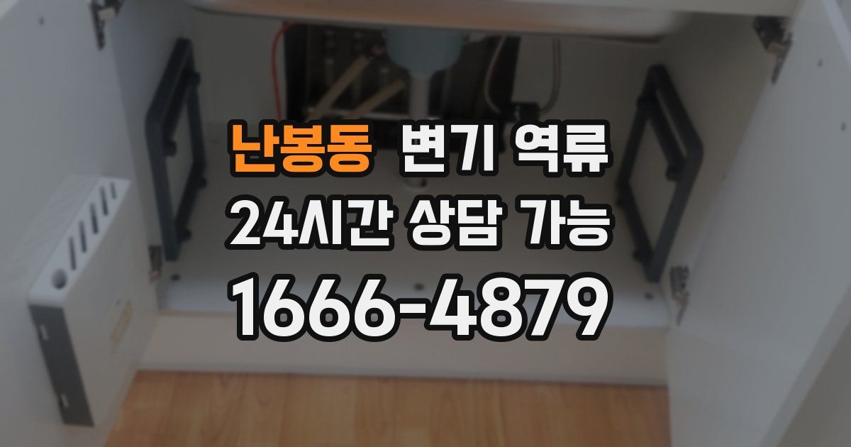 난봉동 변기 역류