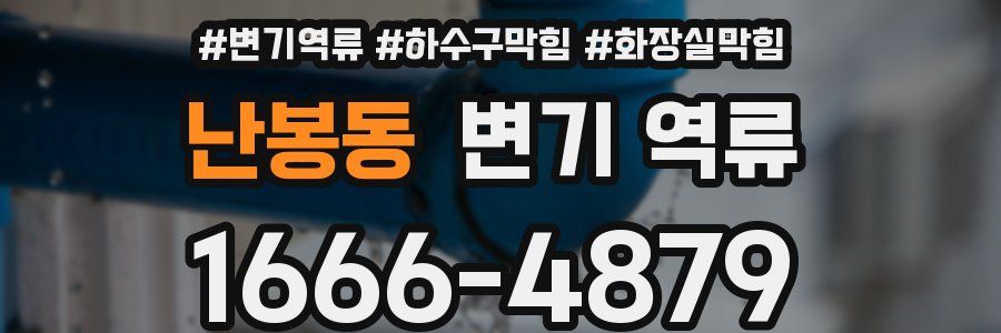 난봉동 변기 역류