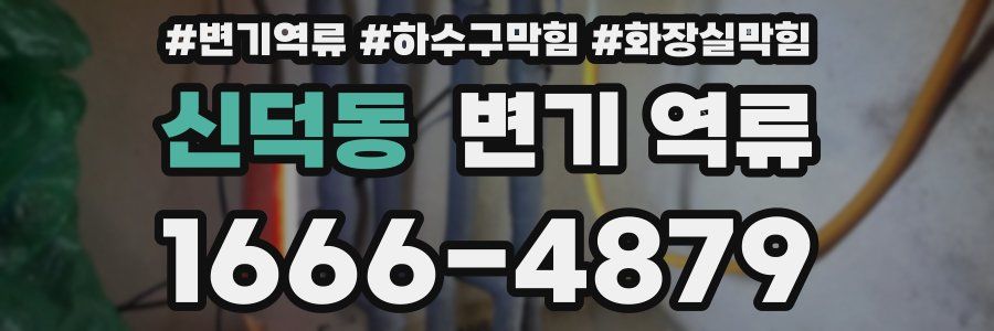 신덕동 변기 역류