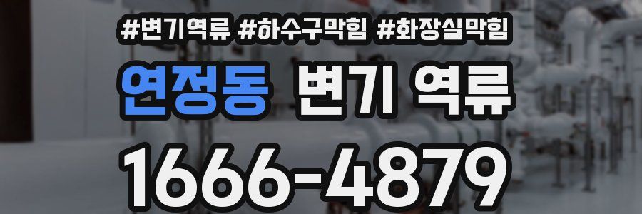 연정동 변기 역류