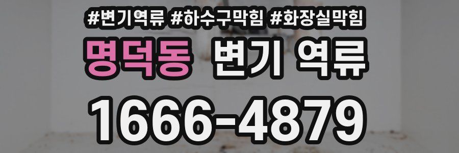 명덕동 변기 역류