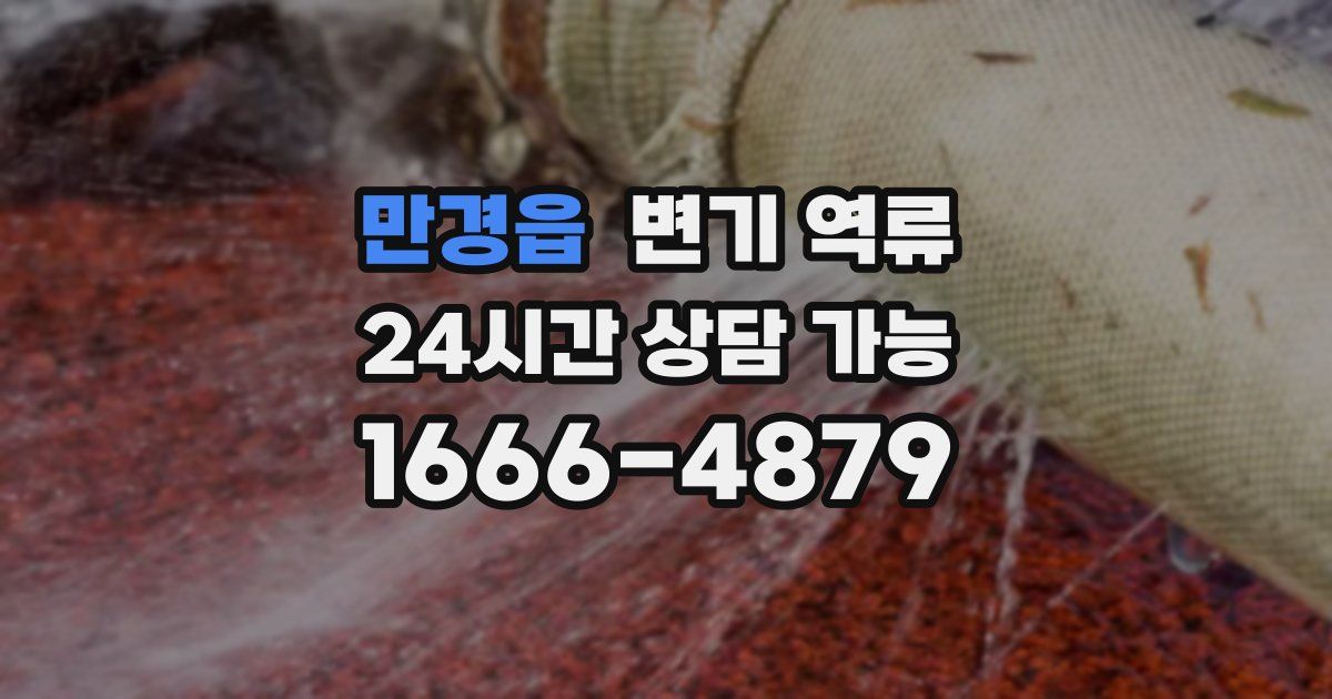 만경읍 변기 역류