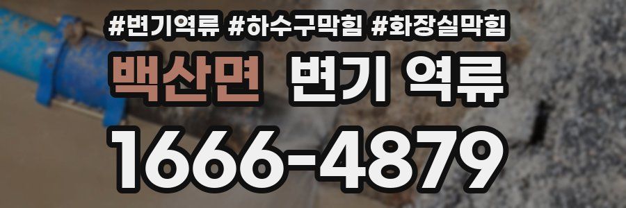 백산면 변기 역류