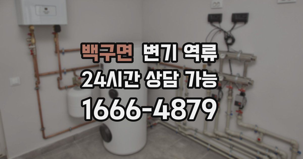 백구면 변기 역류