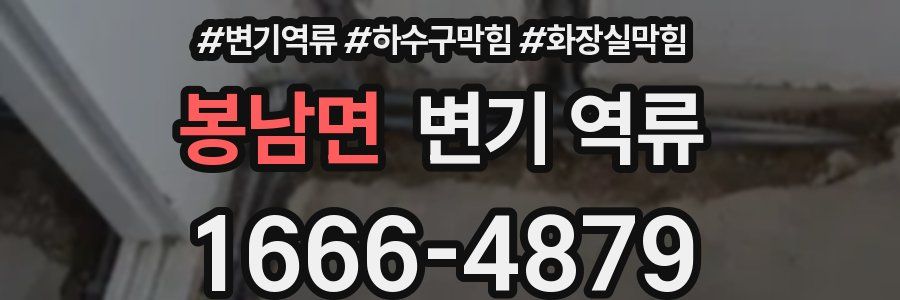 봉남면 변기 역류