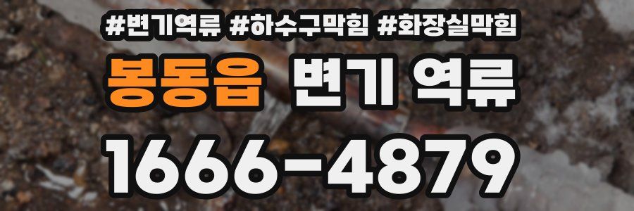 봉동읍 변기 역류