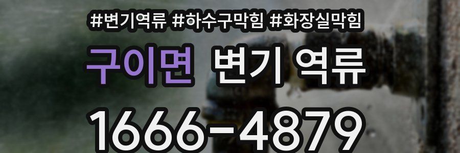 구이면 변기 역류