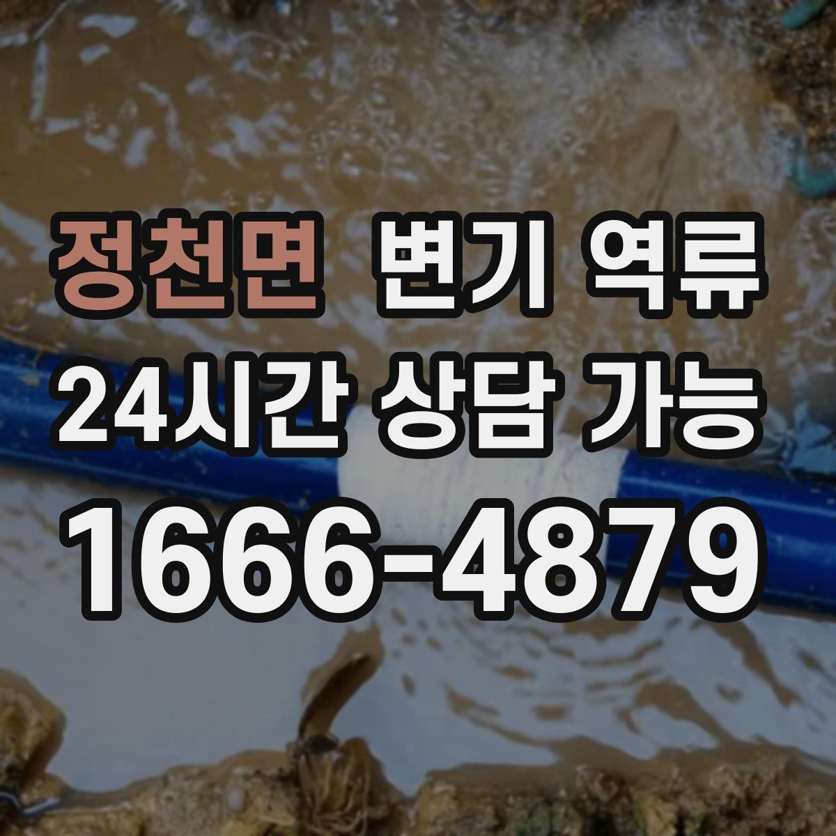 정천면 변기 역류