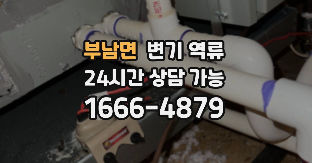 부남면 변기 역류