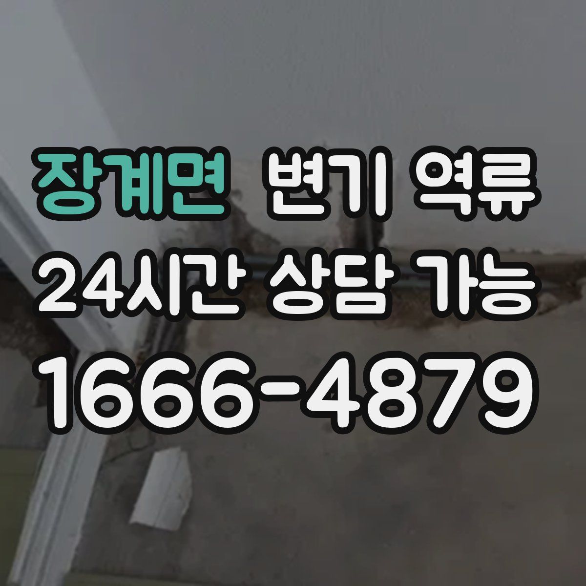 장계면 변기 역류