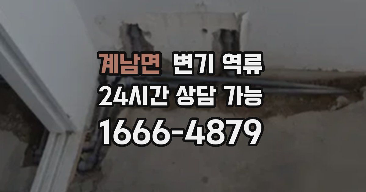 계남면 변기 역류