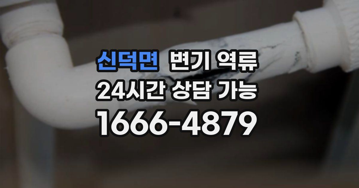 신덕면 변기 역류