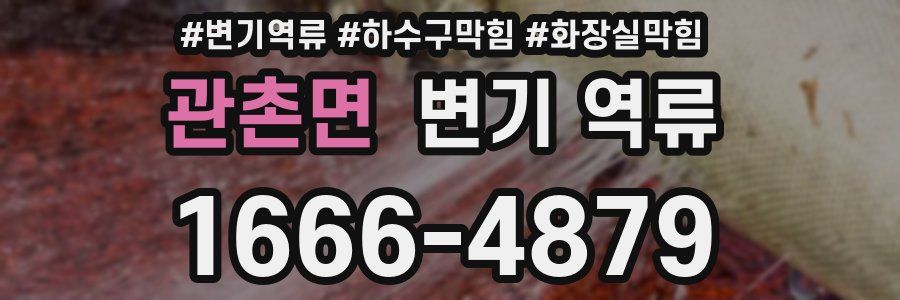 관촌면 변기 역류