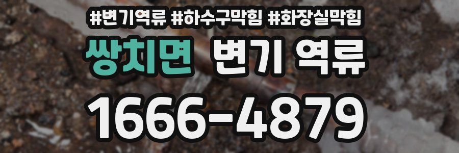 쌍치면 변기 역류