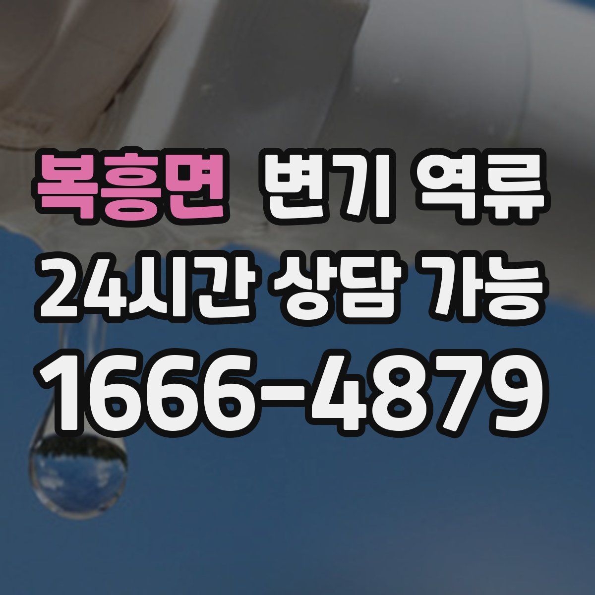 복흥면 변기 역류