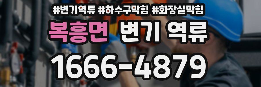 복흥면 변기 역류