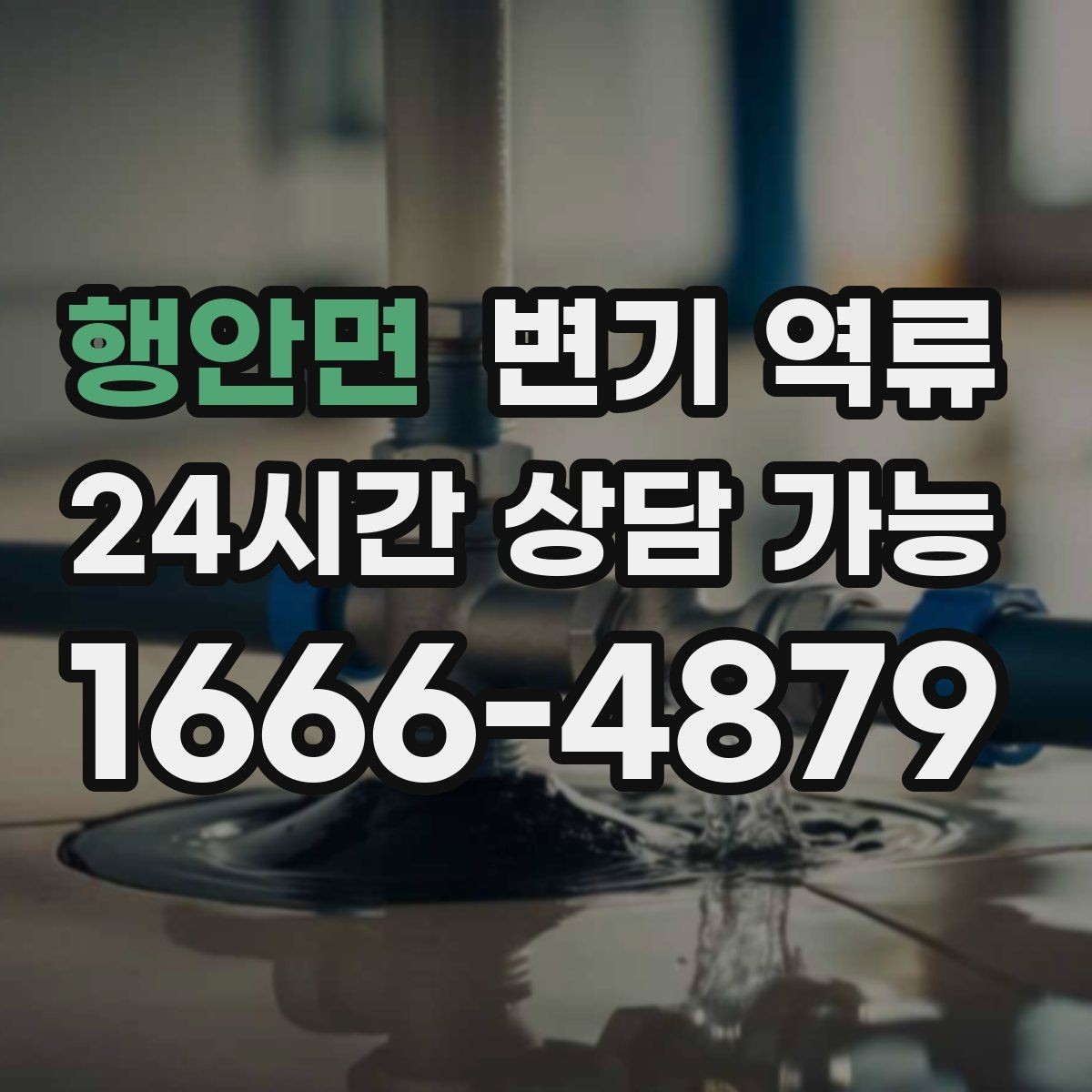 행안면 변기 역류 겨울철에 더 잦아지는 집의 특징