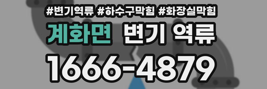 계화면 변기 역류