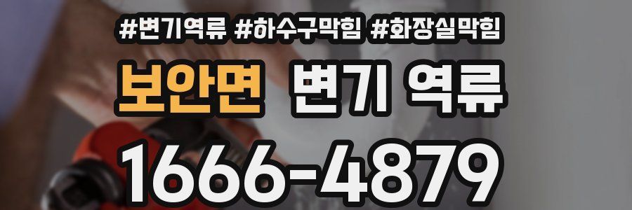 보안면 변기 역류