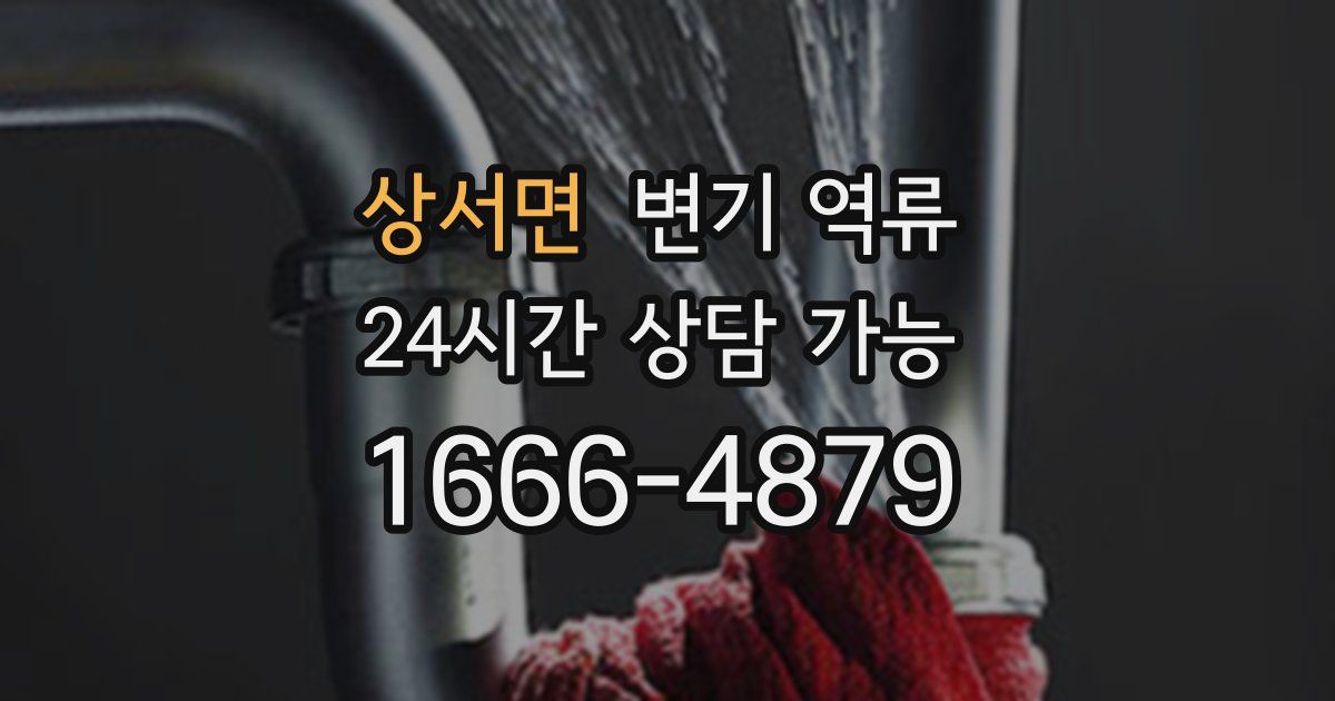 상서면 변기 역류