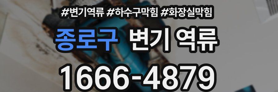 종로구 변기 역류