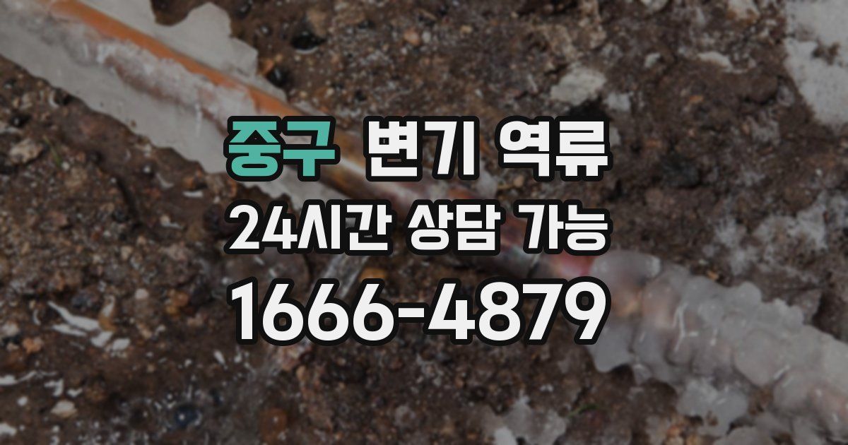 중구 변기 역류