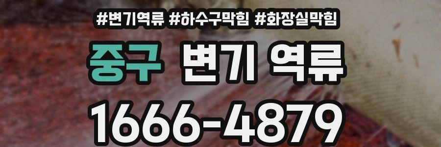 중구 변기 역류