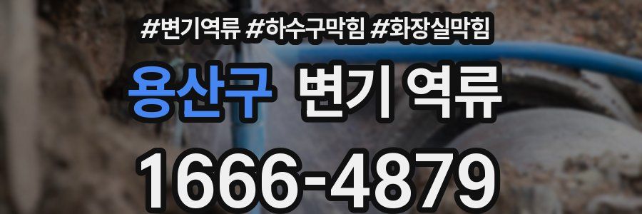 용산구 변기 역류