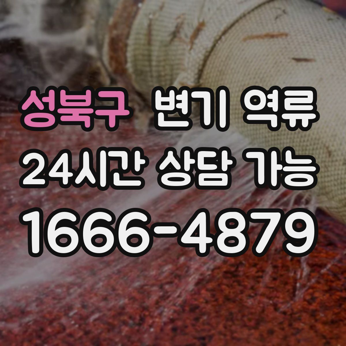 성북구 변기 역류