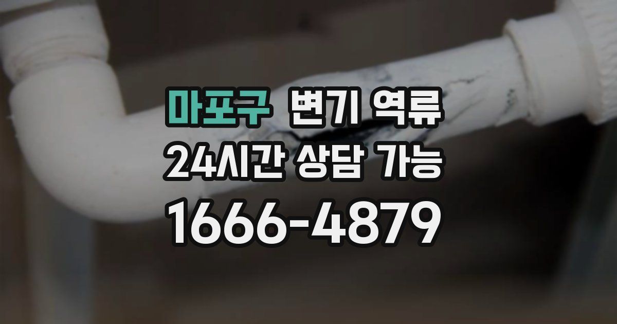 마포구 변기 역류