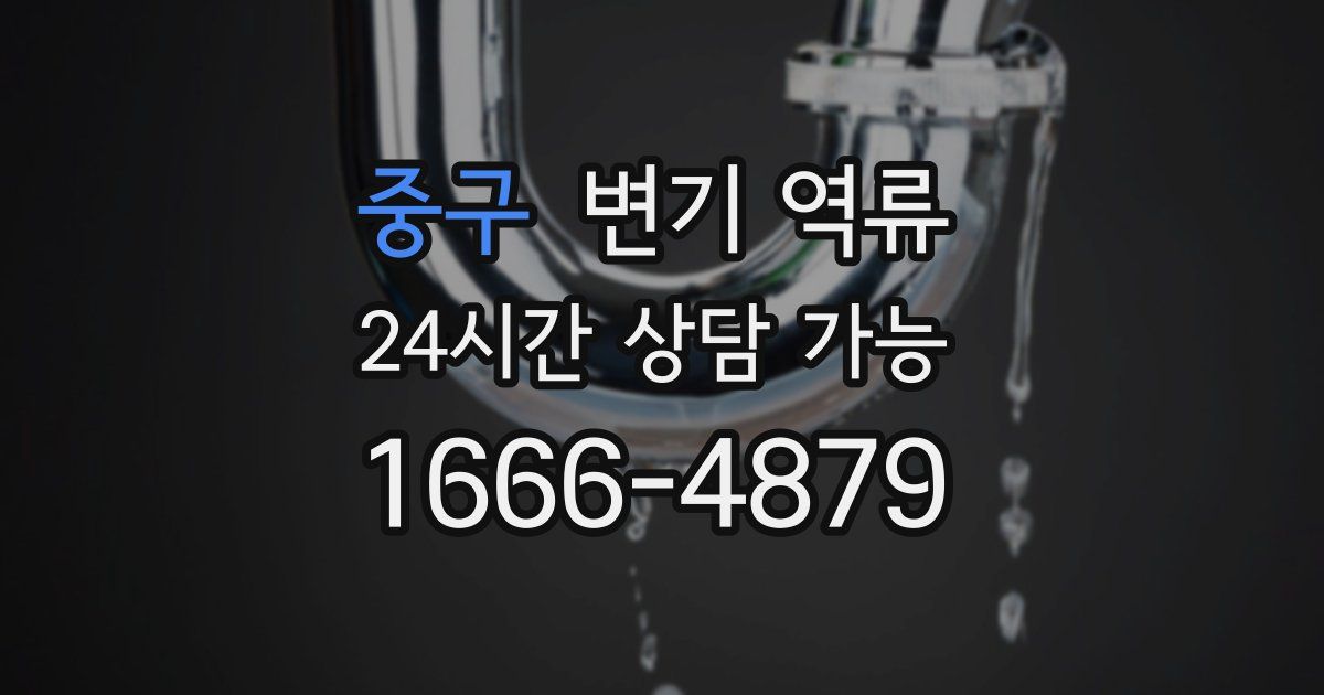 중구 변기 역류