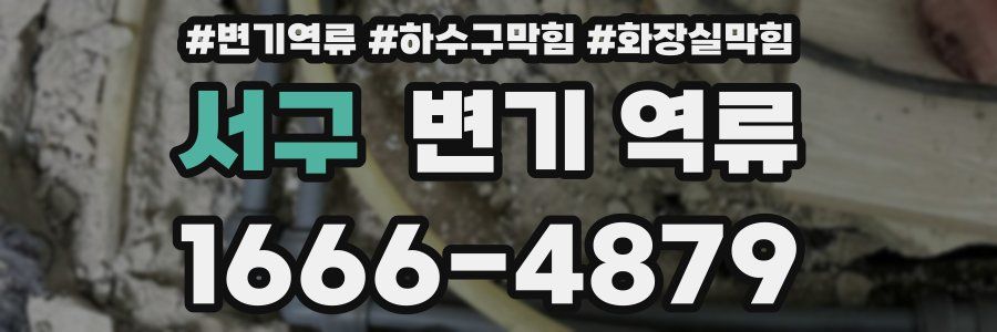 서구 변기 역류