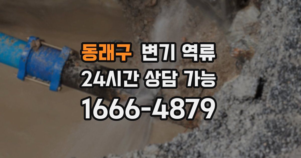 동래구 변기 역류