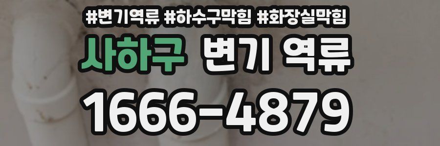 사하구 변기 역류