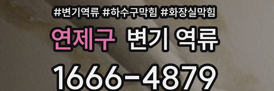 연제구 변기 역류